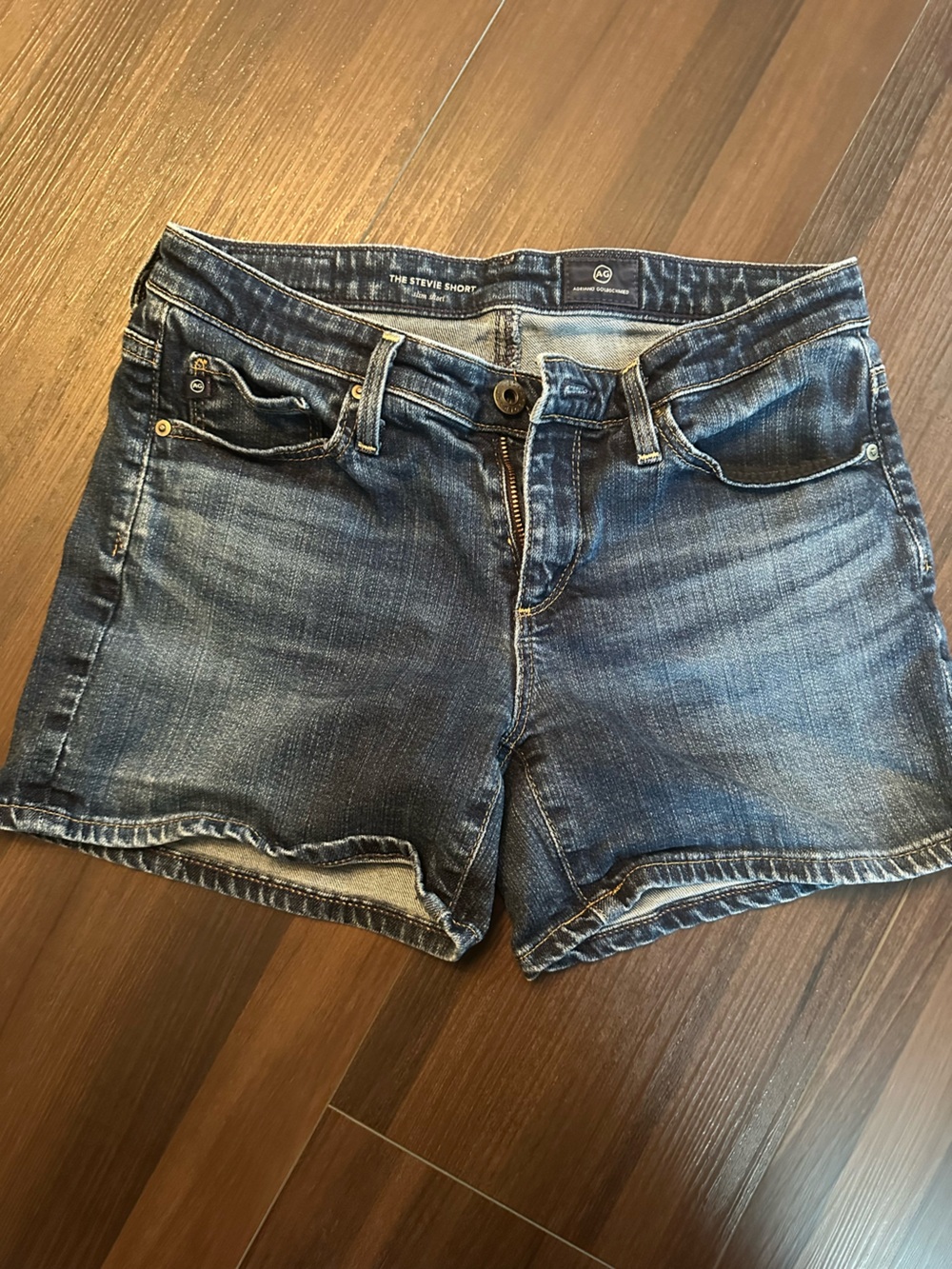 AG Adriano Goldschmied Dark Blue Stevie Short Denim